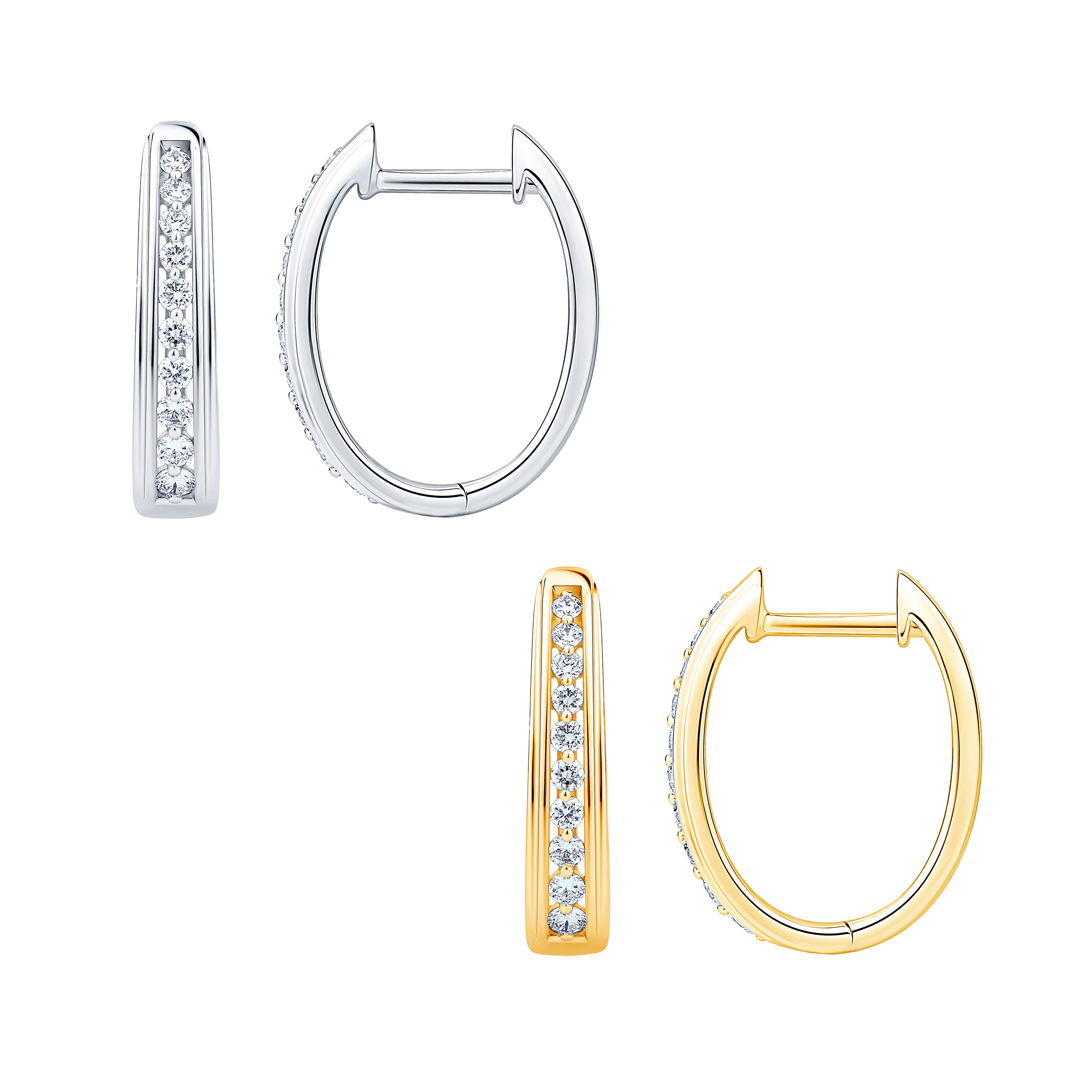 Round Brilliant Diamond Hoop Earrings (0.23 ctw)