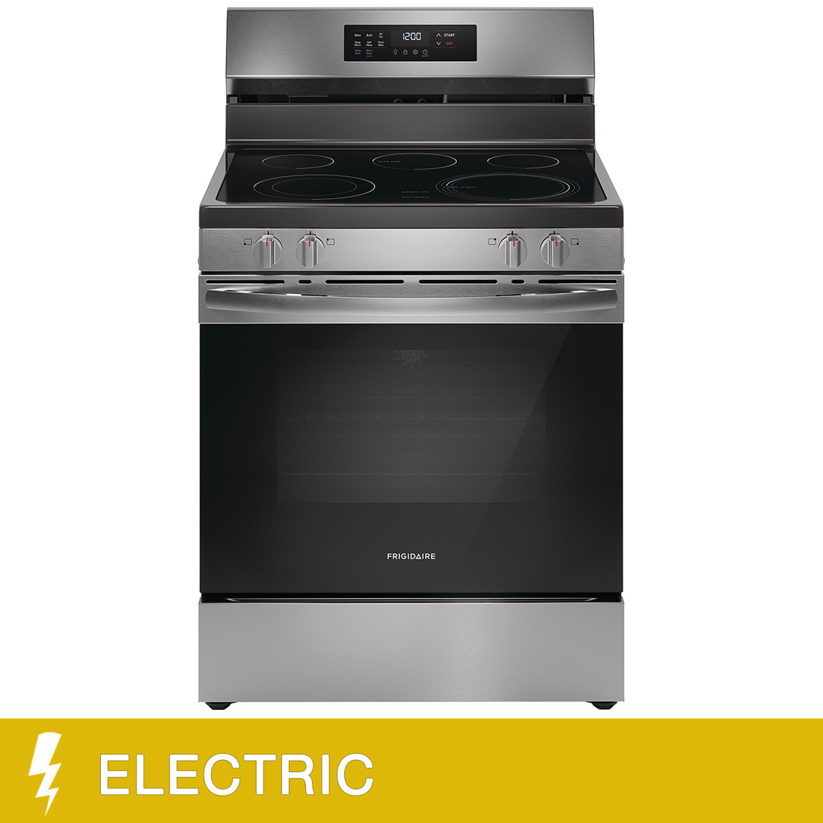 Frigidaire 30 in 5.3 cu. ft.  Electric 5-Burner Range with Air Fry