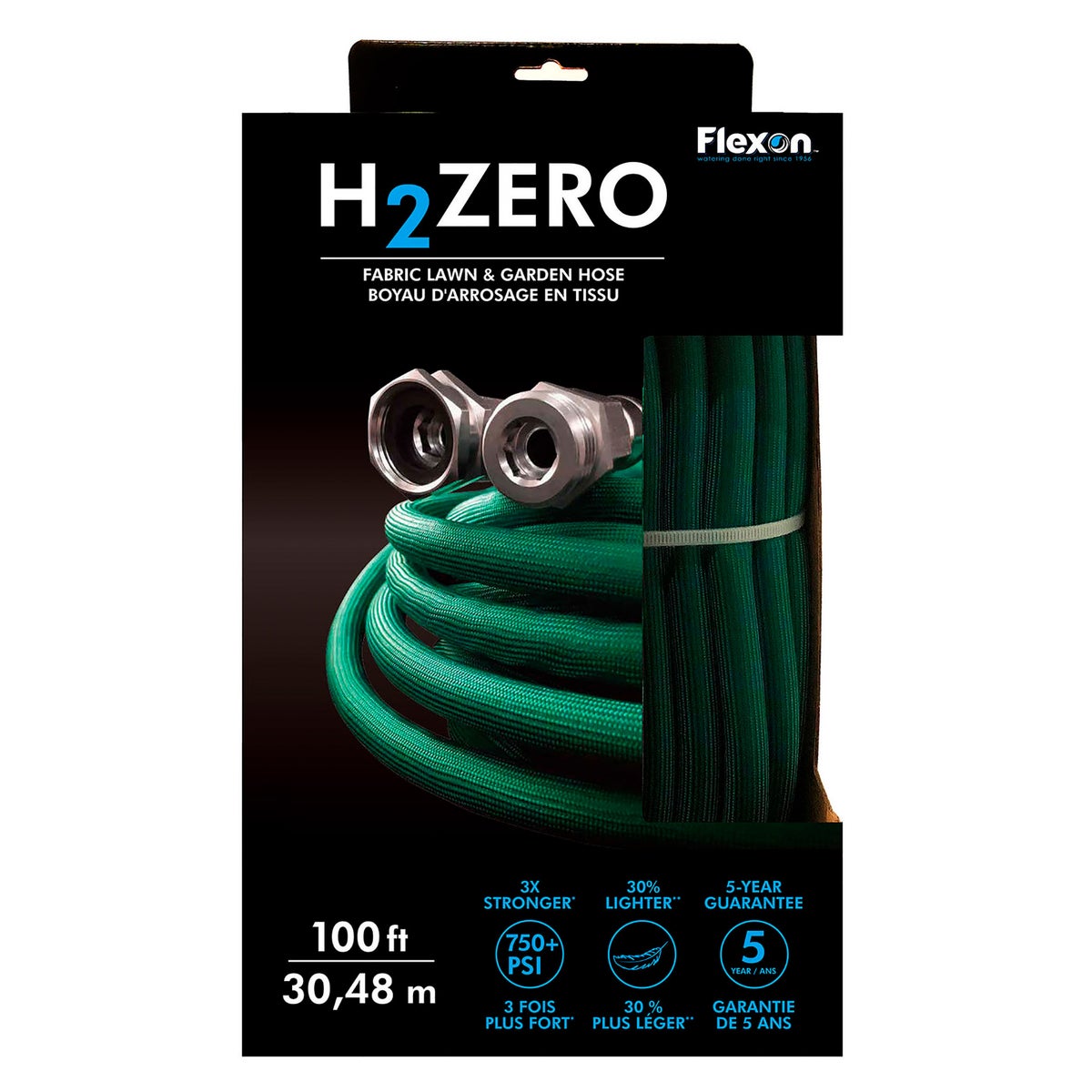 Flexon 1/2 in. x 100 ft. H2Zero Compact Garden Hose | Costco Flexon 1/2 in. x 100 ft. H2Zero Compact Garden Hose | Costco