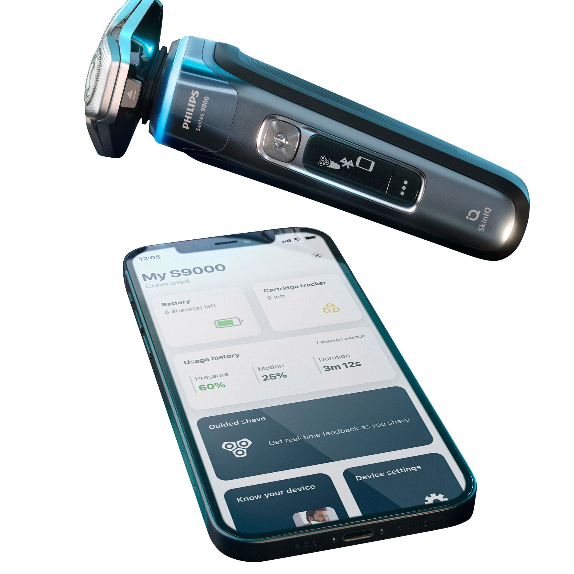 Philips Series 9000 Wet and Dry Shaver with SkinIQ Technology
