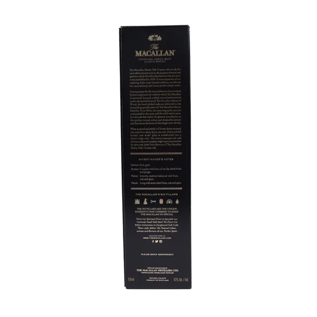 Macallan 12 Year Old Single Malt Scotch, 750 ml