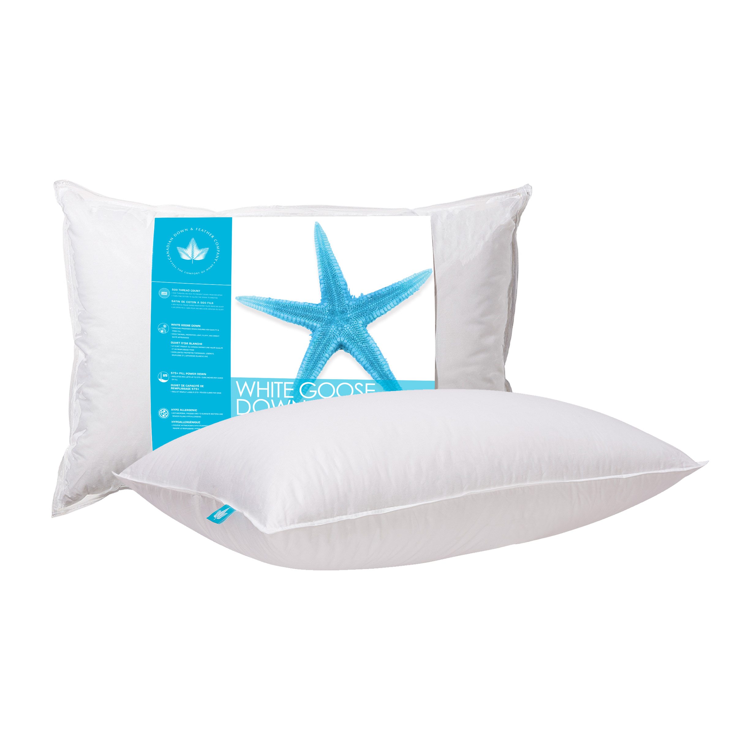 Canadian Down &amp; Feather Company White Goose Down Pillow