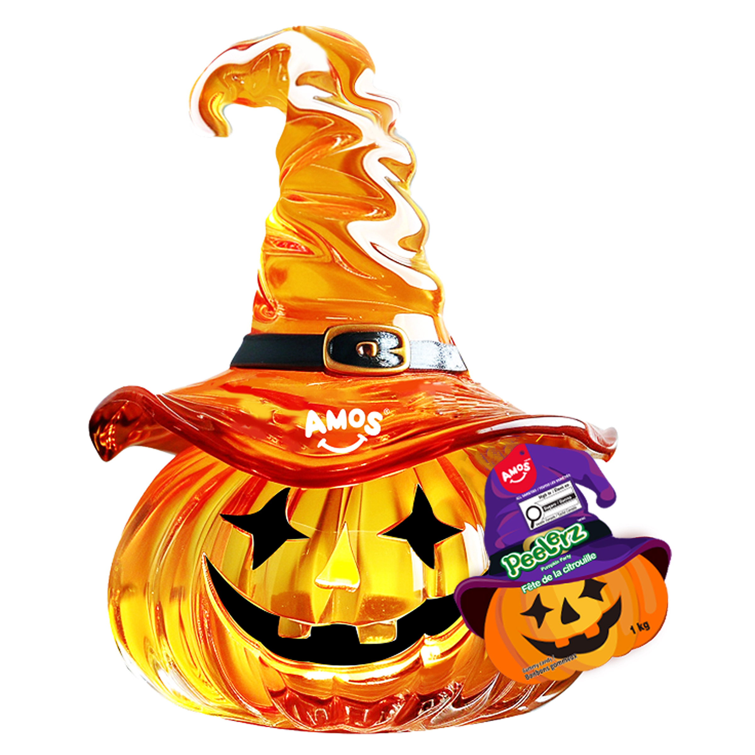 Amos Peelerz Pumpkin Party Gummy Candy Mix, 1 kg