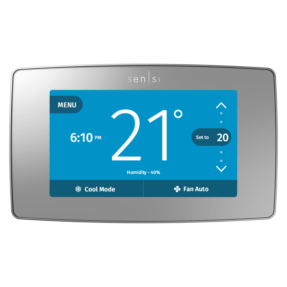 Emerson Sensi Touch Smart Thermostat,  Silver