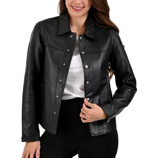 FRYE WOMEN'S LEATHER JACKET^