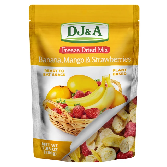 DJ&A FREEZE DRIED BANANA MANGO STRAWBERRY 7.05 OZ