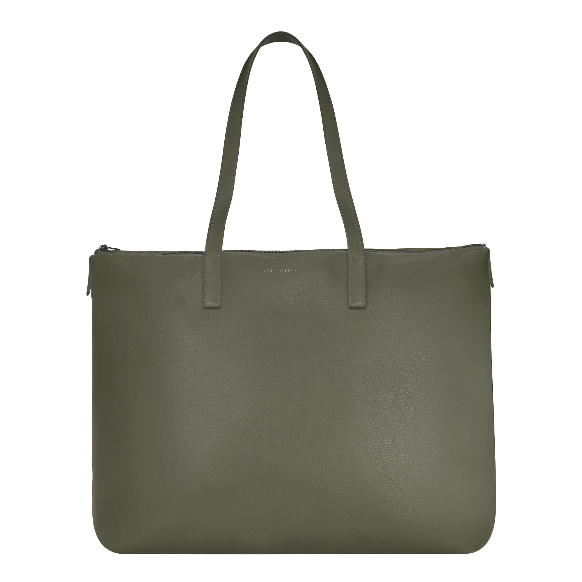 Champs Onyx Collection Leather Business Tote, 24 L