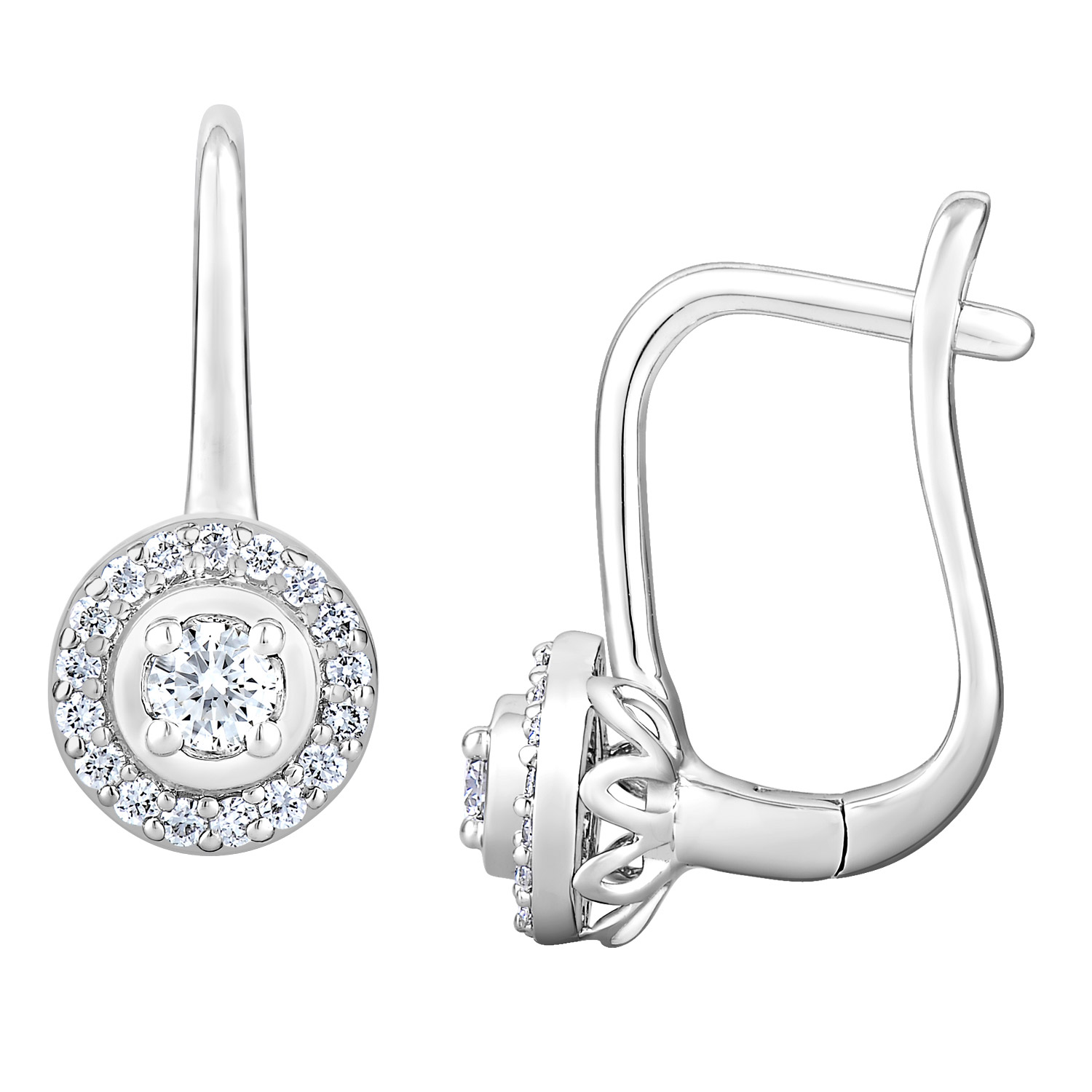 Round Brilliant Diamond Drop Earrings (0.18 ctw)