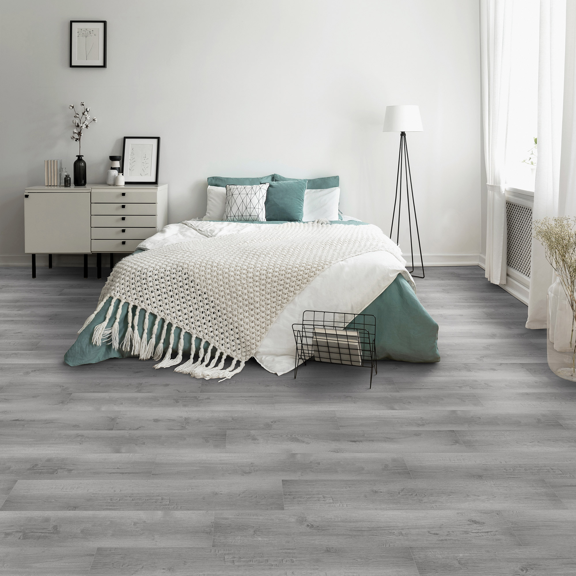 Golden Select Ash Grey 18.2 cm (7.16 in.) Rigid Core SPC Vinyl Flooring
