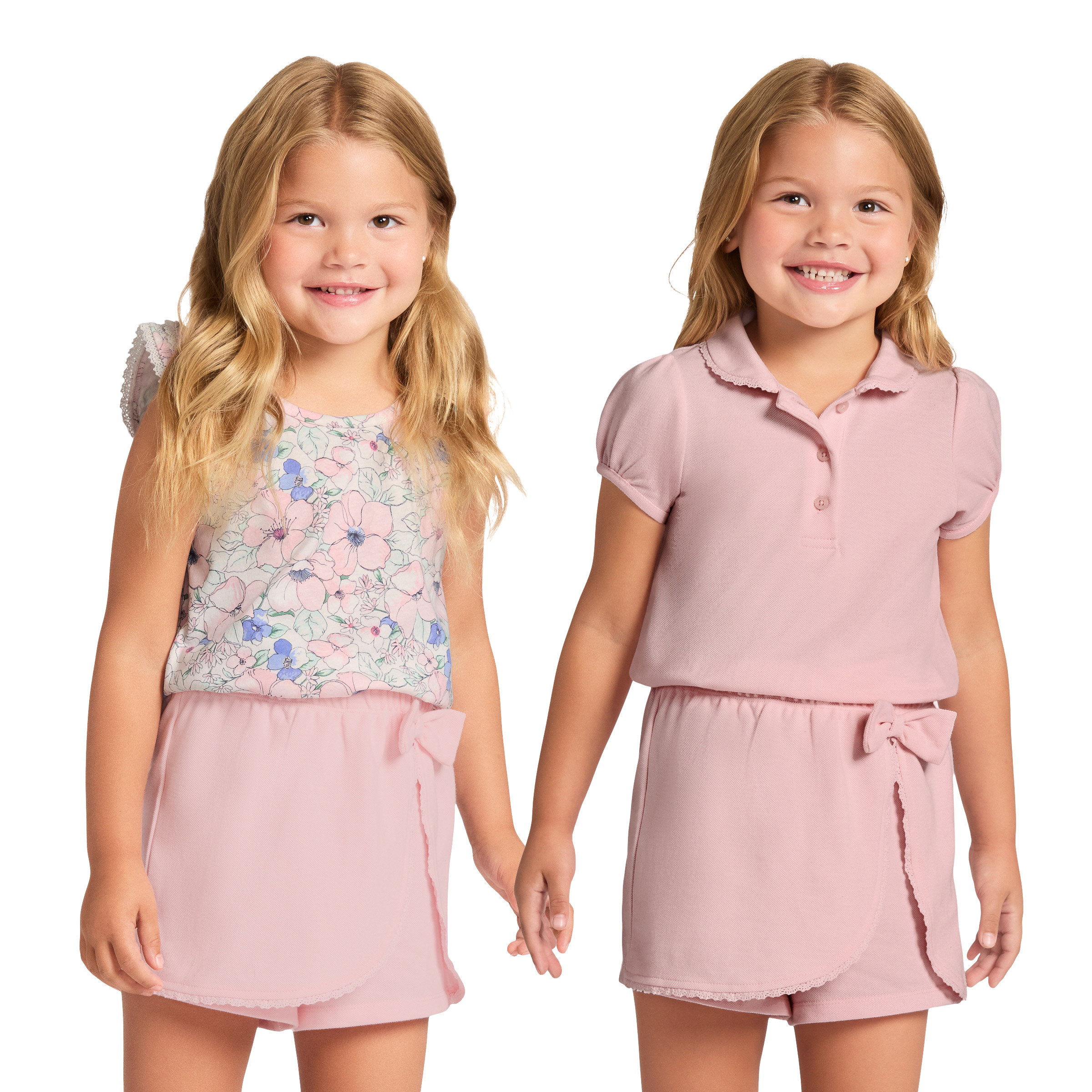 Janie & Jack Kids' 3-piece Pink Floral Skort Set | Costco