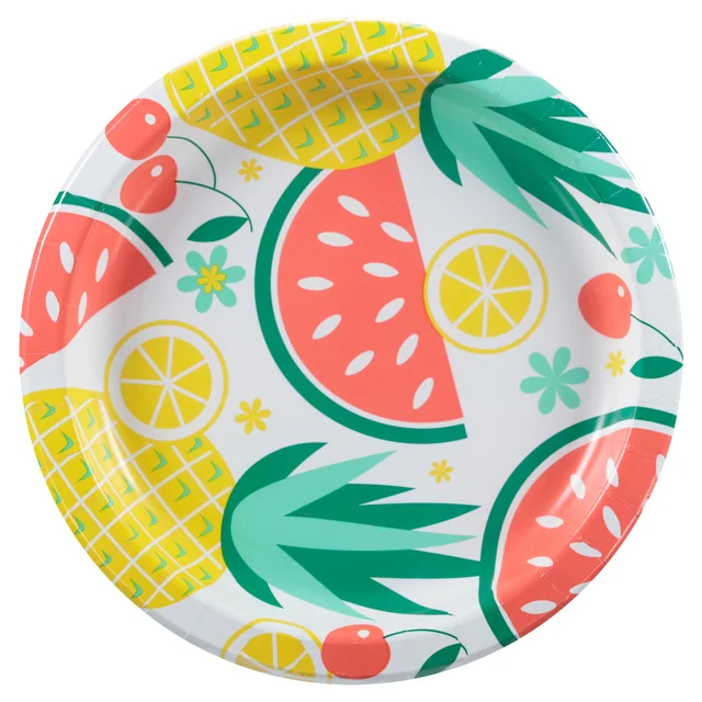 PIZAZZ SUMMER PLATES 10" / 100 COUNT