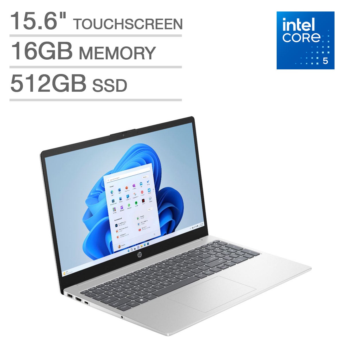 HP 15.6” Touchscreen Laptop- Intel Core 5 120U - 1080p HP 15.6” Touchscreen Laptop- Intel Core 5 120U - 1080p