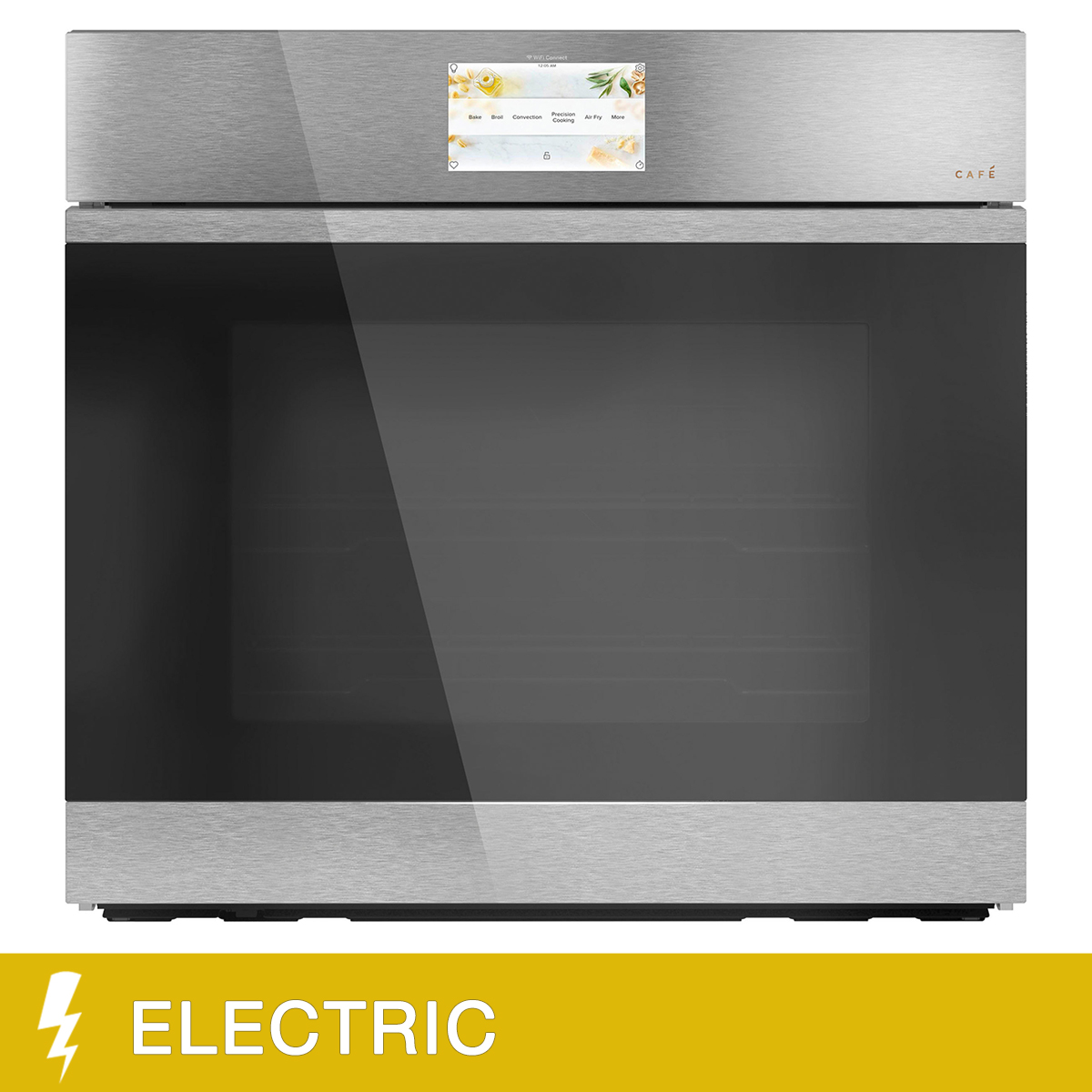 Café Modern Glass Collection 30 in. 5.0 cu ft. Electric Single Wall Oven with Convection Cooking