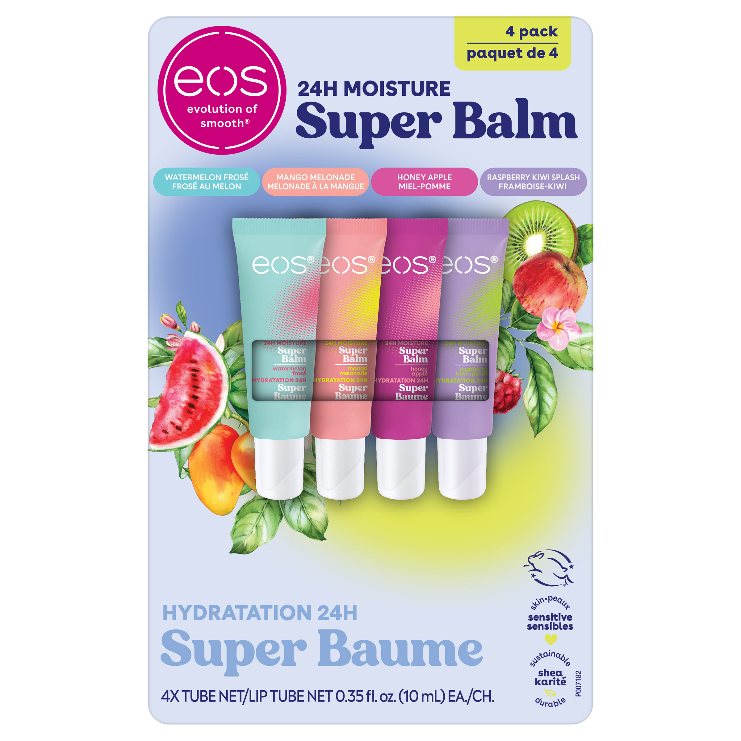 eos 24H Moisture Super Balm, 4 x 10 mL