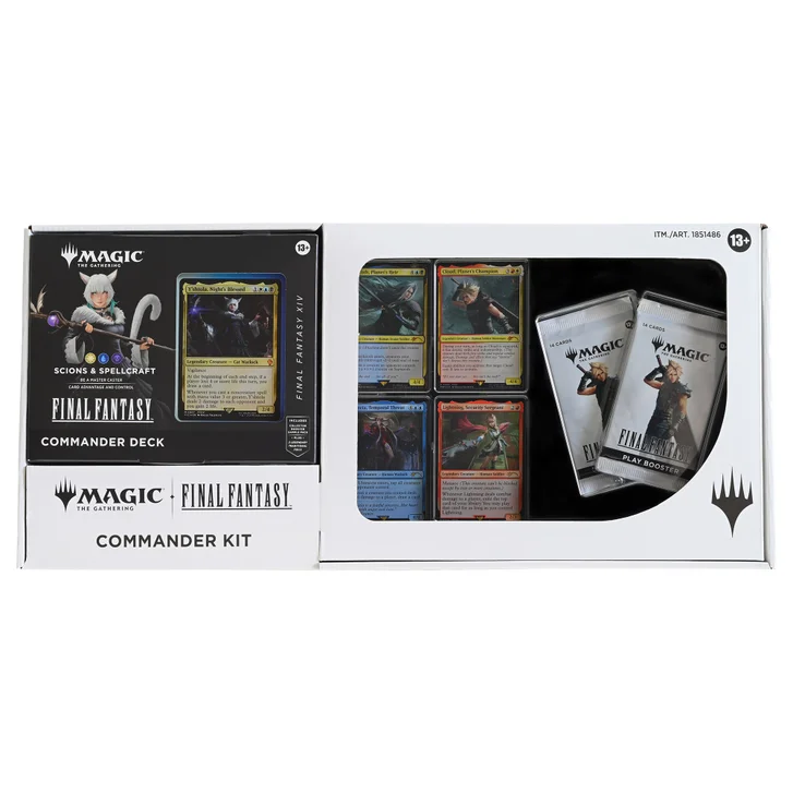 costco final fantasy mtg Commander Bundle Unboxing card Commander deck (Limit Break) + 2 Play Boosters (14 cards per pack) Costco Final Fantasy commander bundles