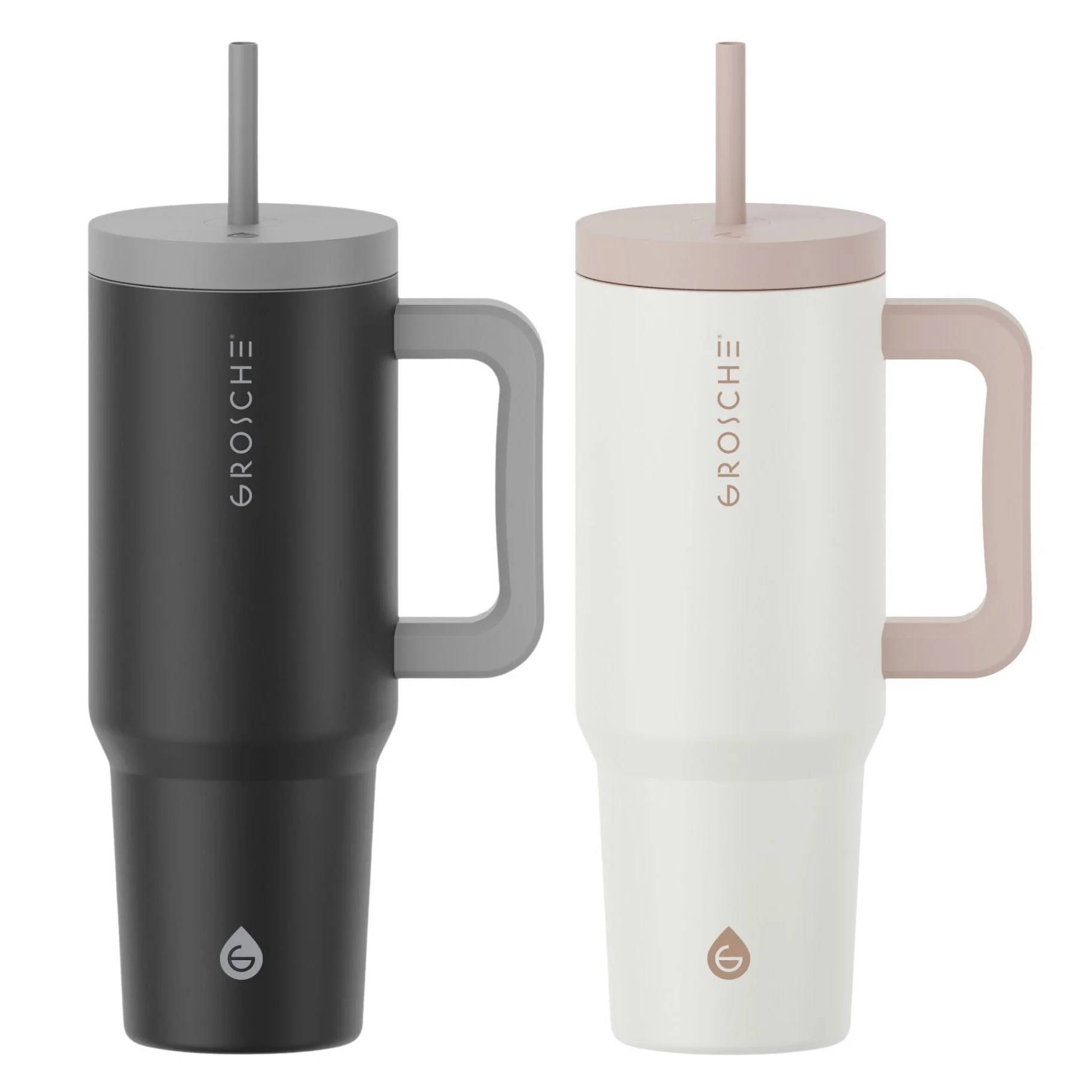 Grosche Aspen 1.2 L (40 oz) Stainless Steel Tumblers, 2-pack | Costco