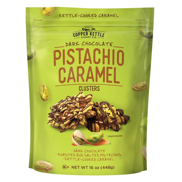 COPPER KETTLE PISTACHIO CLUSTER 16 OZ (1 LB)