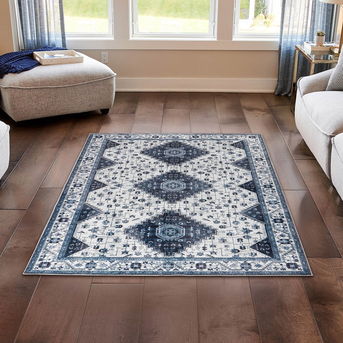 Wyatt & Ash Washable Indoor Area Rug, Cyrus 5'3” x 7'5” | Costco Wyatt & Ash Washable Indoor Area Rug, Cyrus 5'3” x 7'5” | Costco