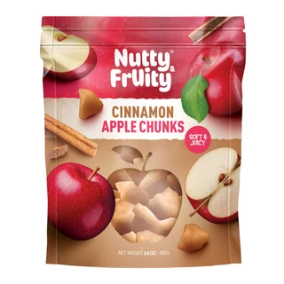 NUTTY AND FRUITY CINNAMON APPLE WEDGES 24 OZ BAG