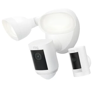 RING FLOODLIGHT PRO BUNDLE W/ STICK UP CAM ^