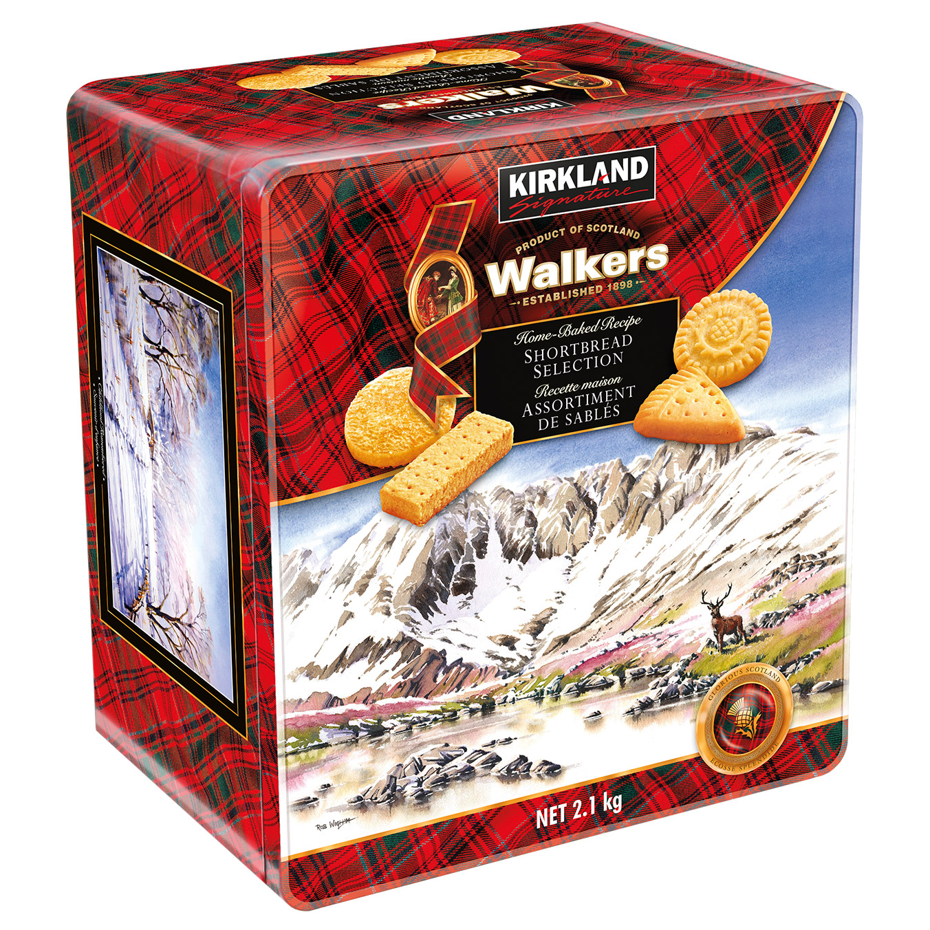 Kirkland Signature Walkers Shortbread Selection Cookies, 2.1 kg