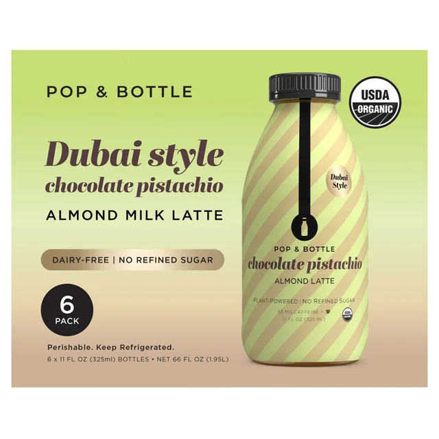 ORGANIC POP & BOTTLE DUBAI CHOCOLATE LATTE 6/11 OZ