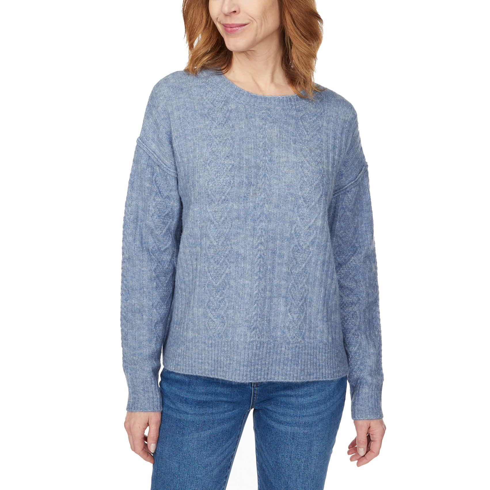 Legendary Outfitters Women's Cable Crewneck Sweater