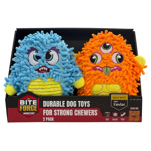 BITE FORCE PLUSH PALS 2PK DOG TOY