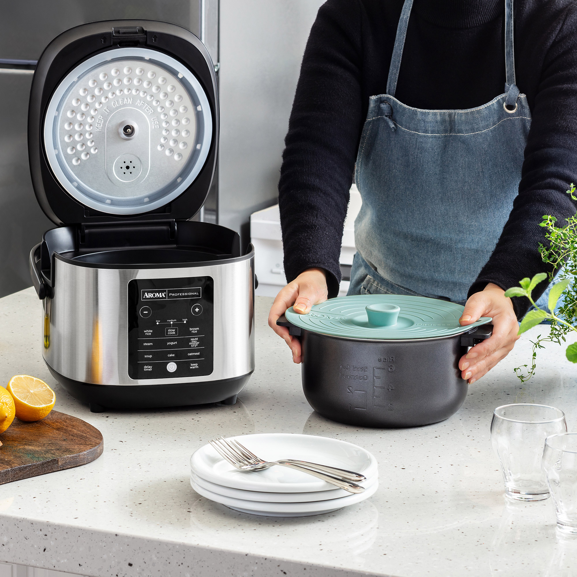 AROMA Professional 20-Cup Cooked Rice Cooker and Slow Cooker | Costco