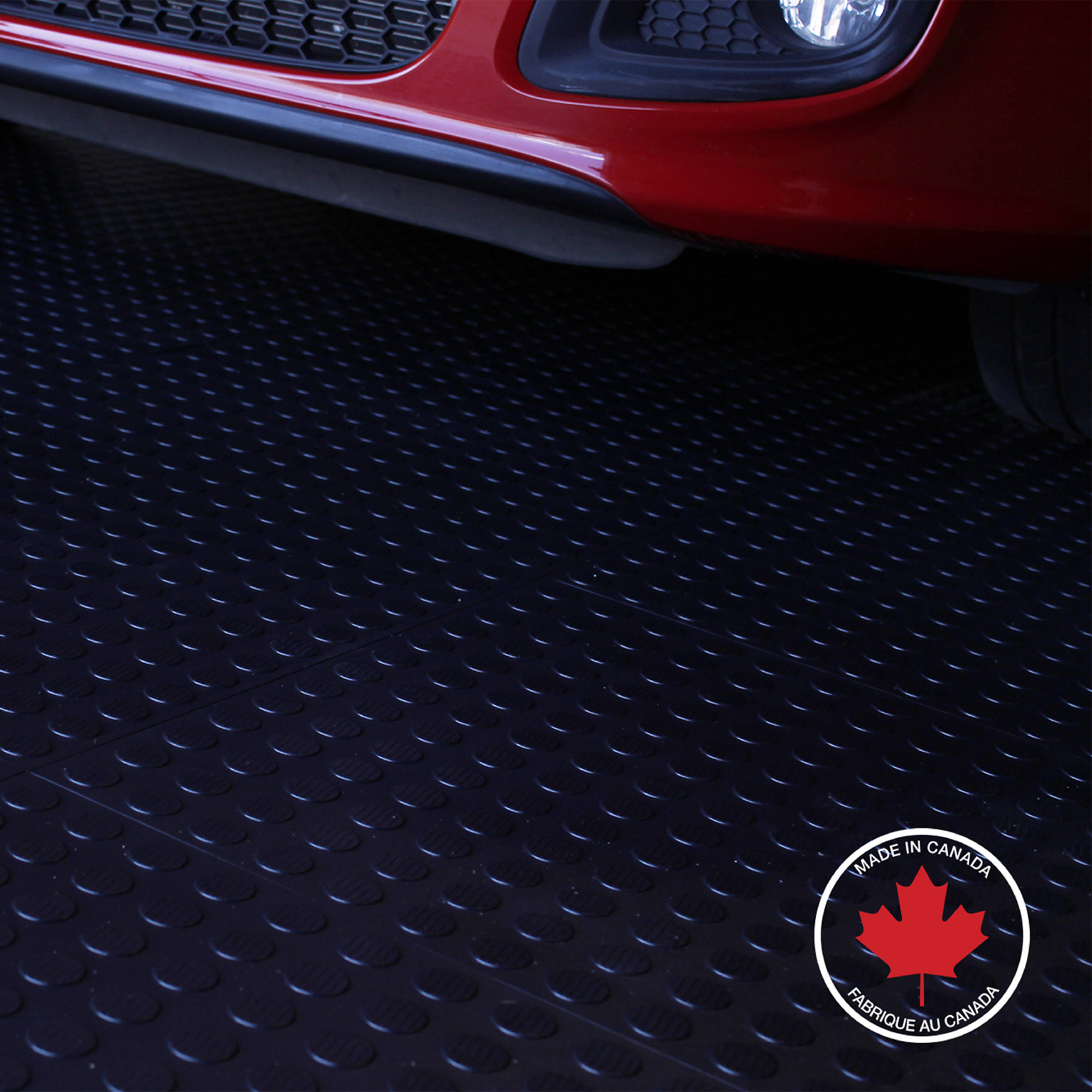 Ultralock Black Solid Garage Tiles