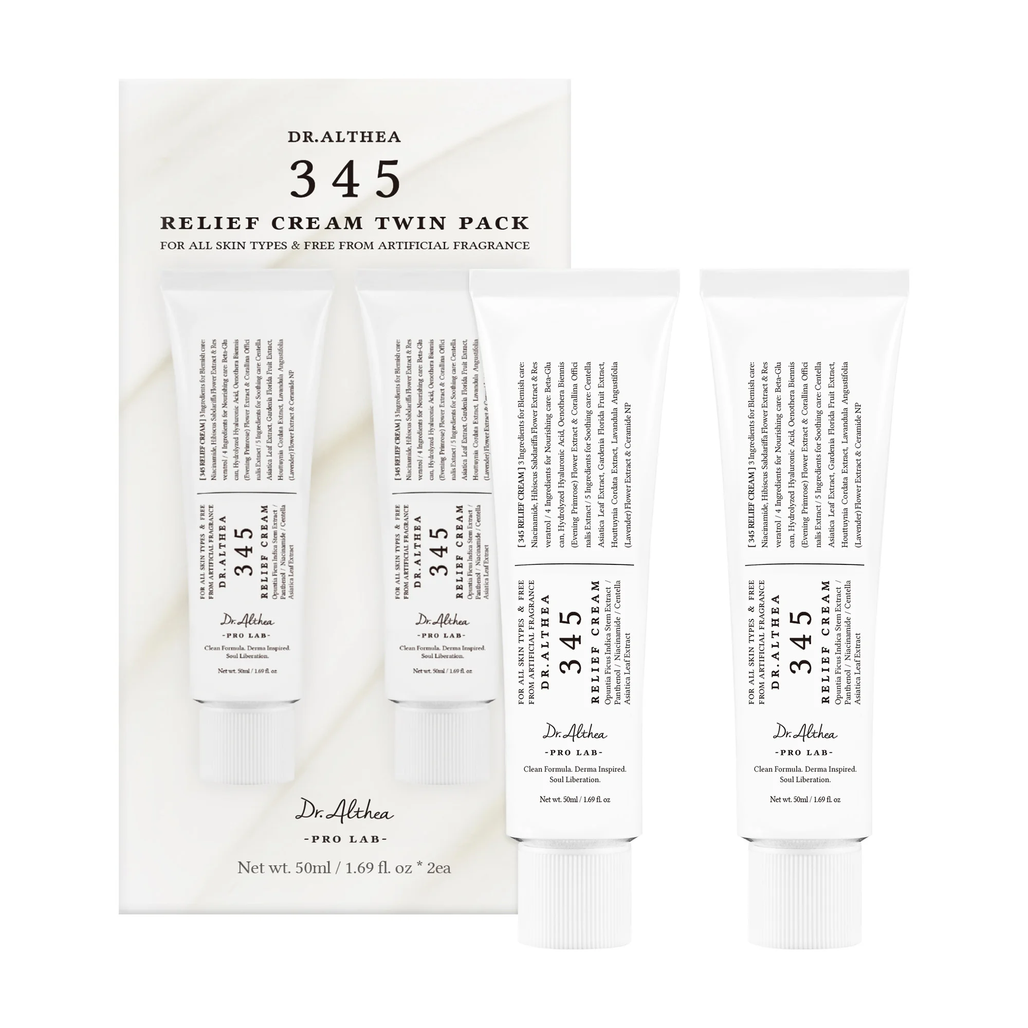 Dr. Althea 345 Relief Cream, 1.69 fl oz, 2-pack