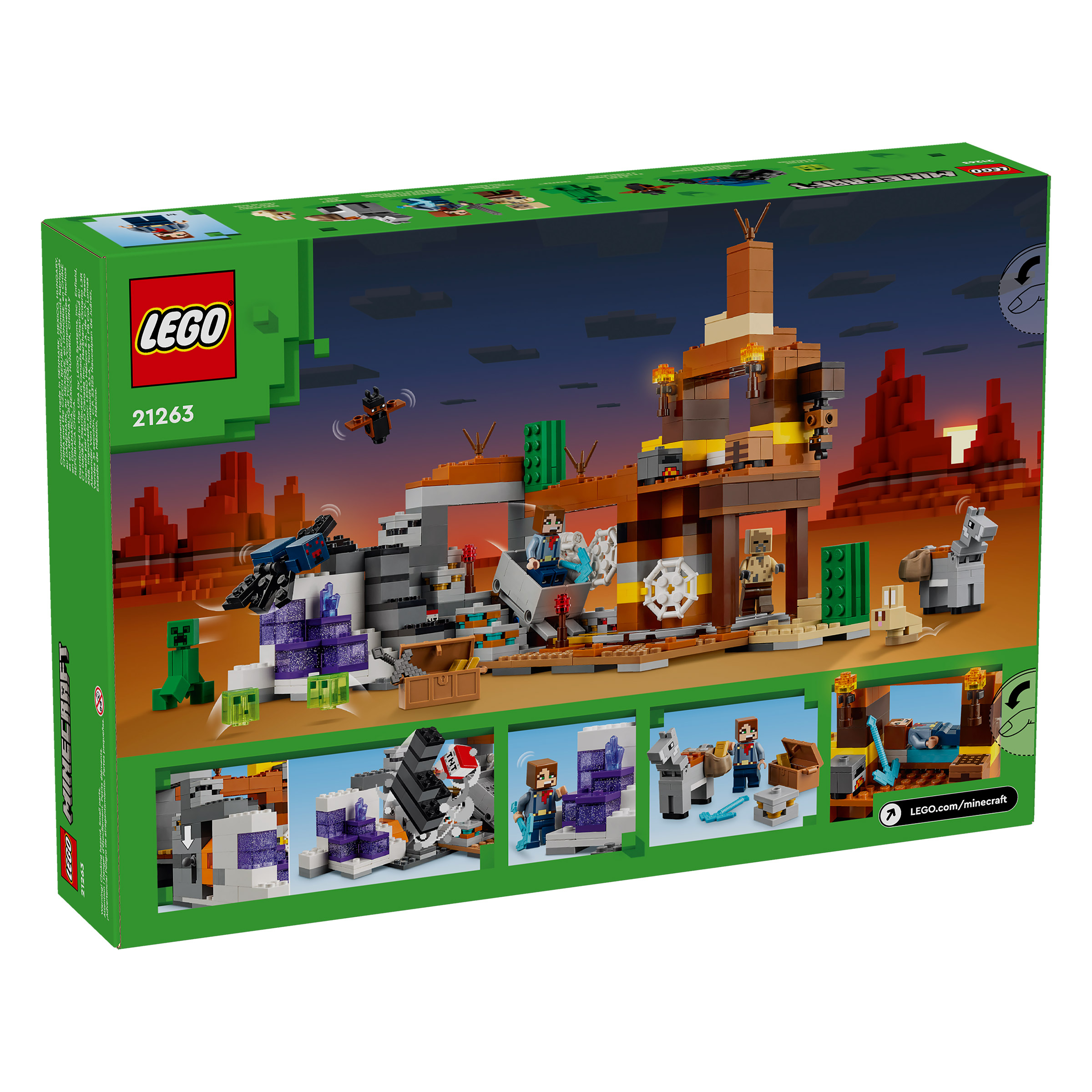 LEGO Minecraft The Badlands Mineshaft Video Game Toy 21263 | Costco