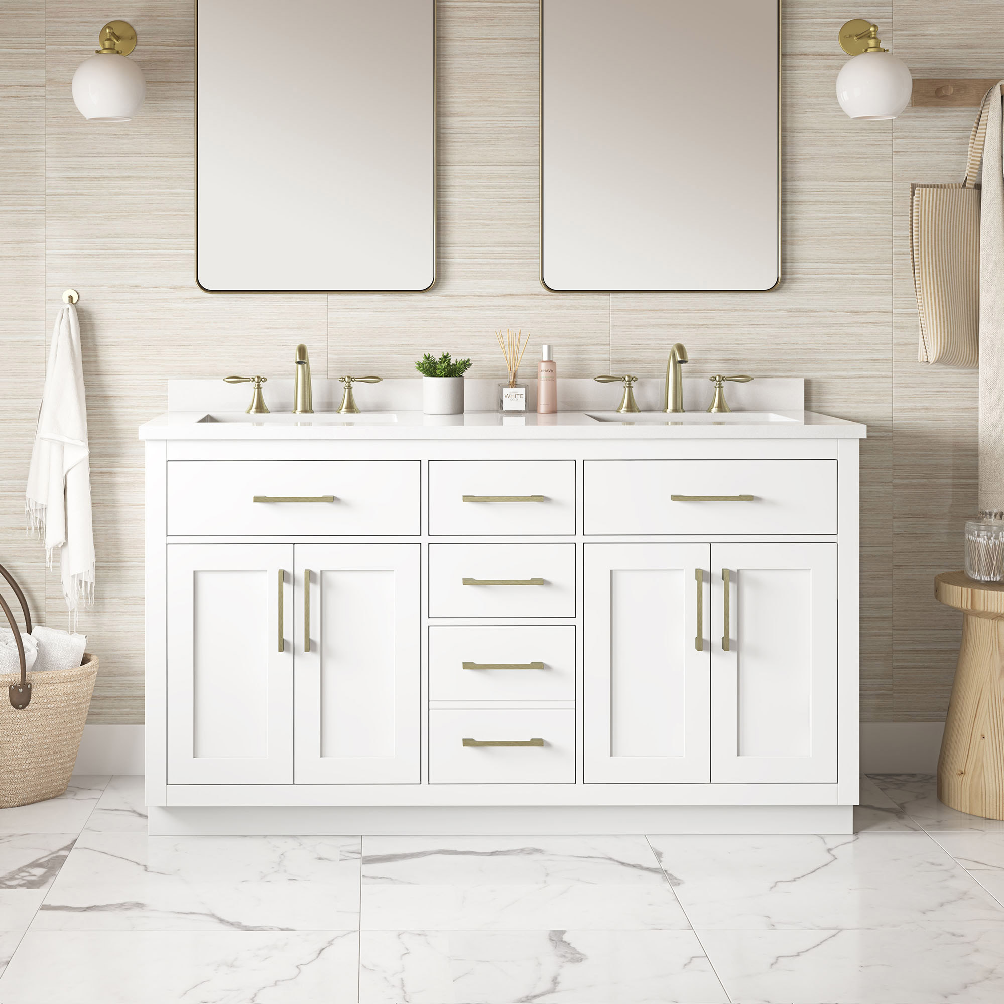 OVE Decors Alonso 60 in. Double Vanity