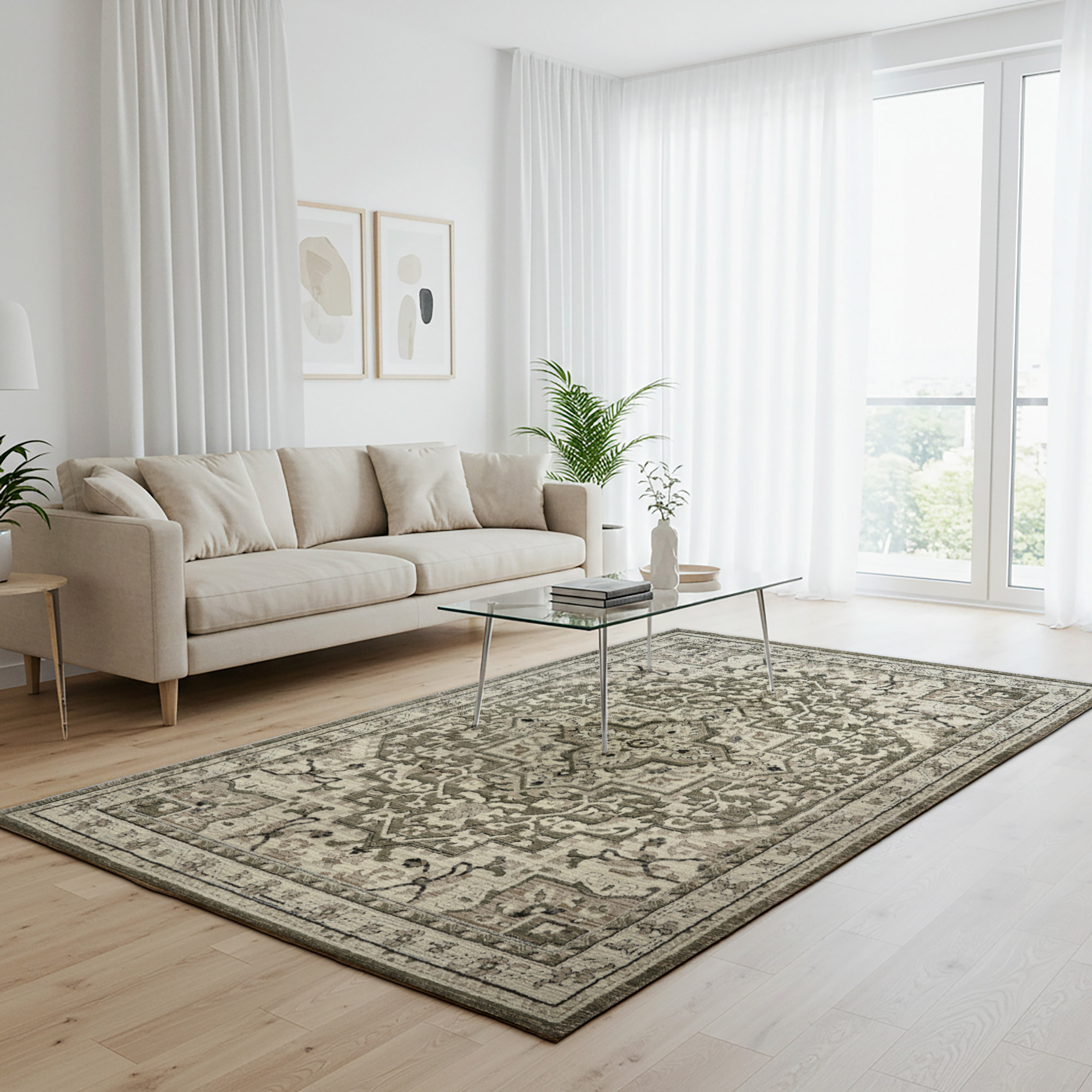 Solaris Area Rug  Keela Sage  6'6" x 9'