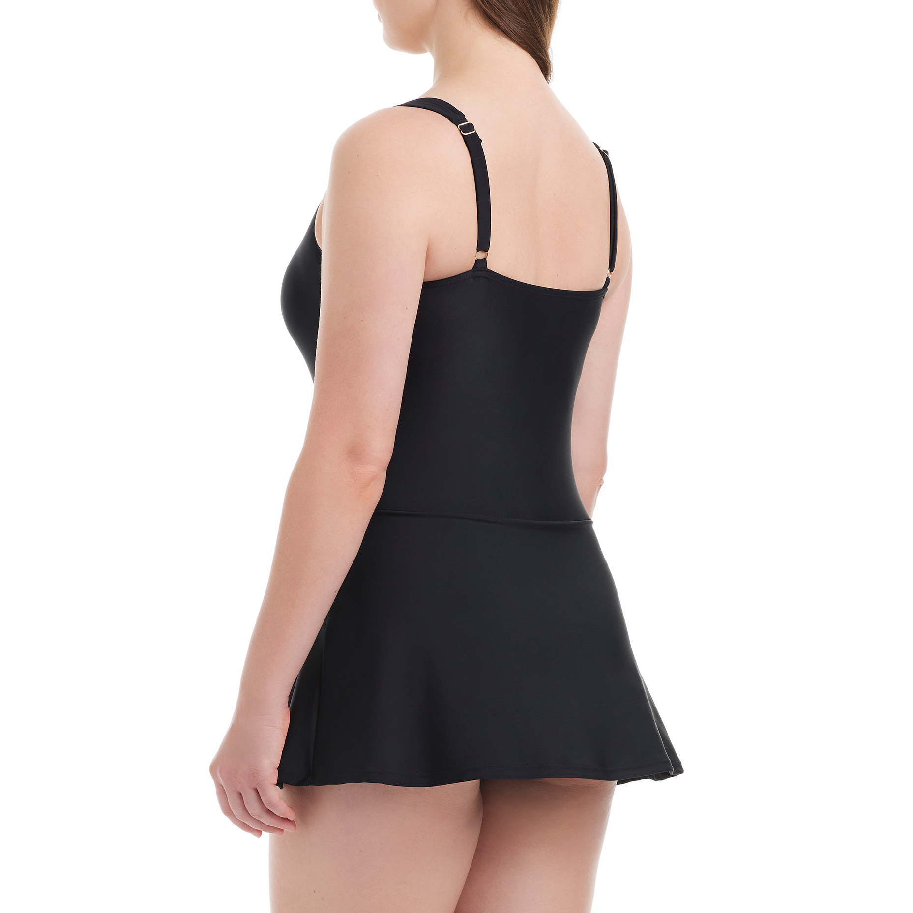cowl neck handkerchief hem mini dress in black Embellished Strapless Cowl Neck Mini Dress in Black - 10 / Regular