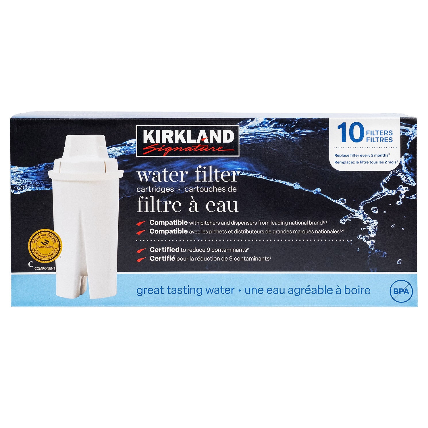 Kirkland Signature Water Filter Cartridges, 10-pack | Costco