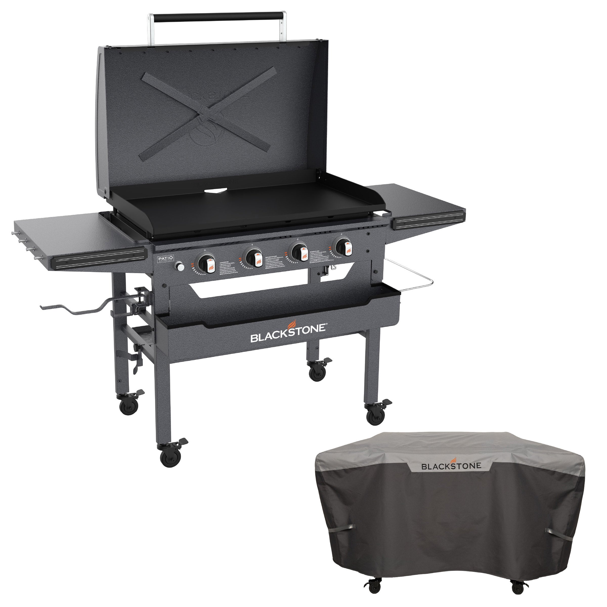 Blackstone 36” Omnivore Griddle with Hinged Hood and Soft Cover