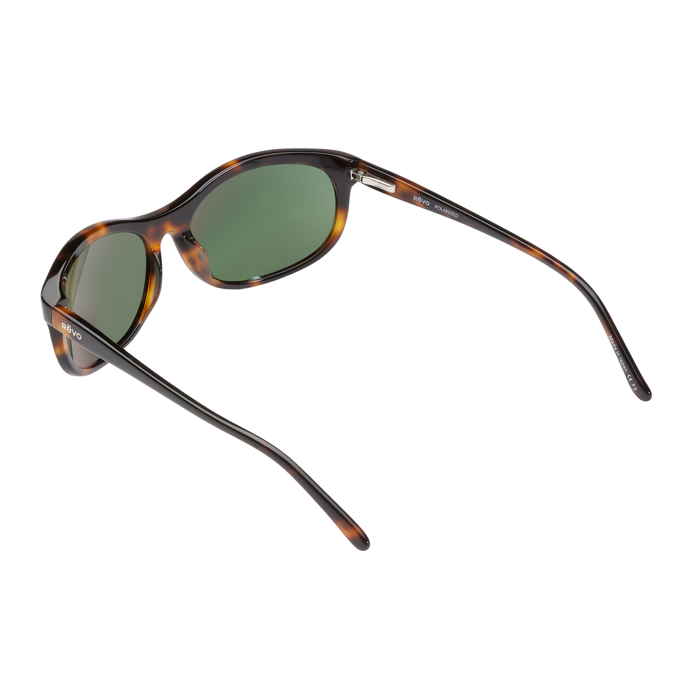 Revo Vintage Wrap Tortoise Smoky Green Polarized Sunglasses  display picture 3