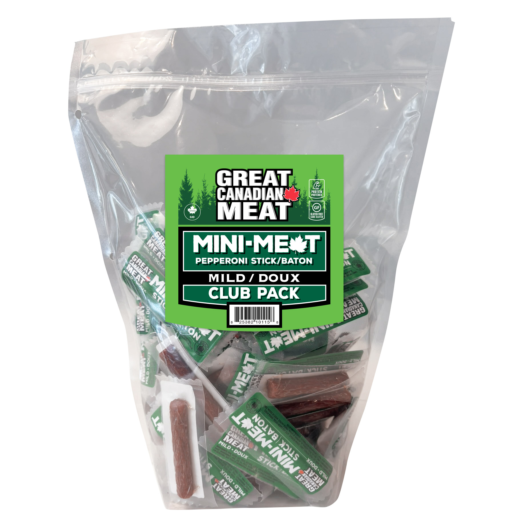 Great Canadian Meat Mild Mini Meat Pepperoni Sticks, 120 × 10 g