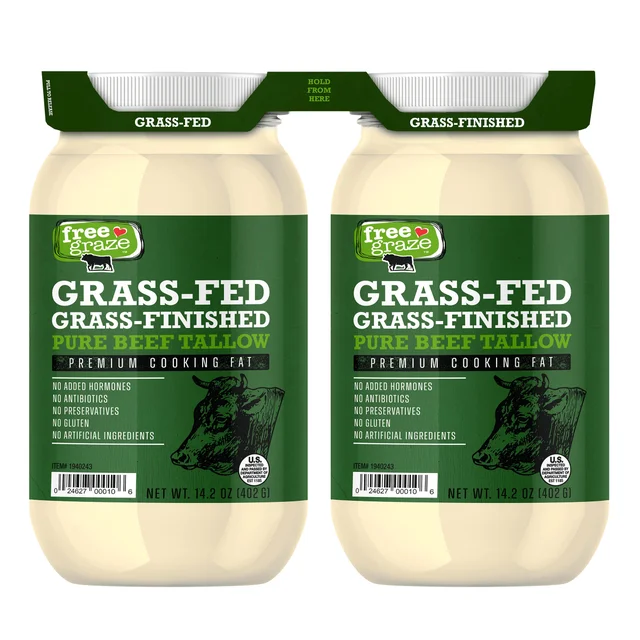 FREE GRAZE GRASS FED BEEF TALLOW 2/14.2 OZ