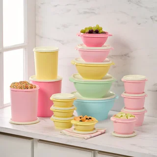 Tupperware Heritage Collection 32-piece Food Storage Container Set, Multi