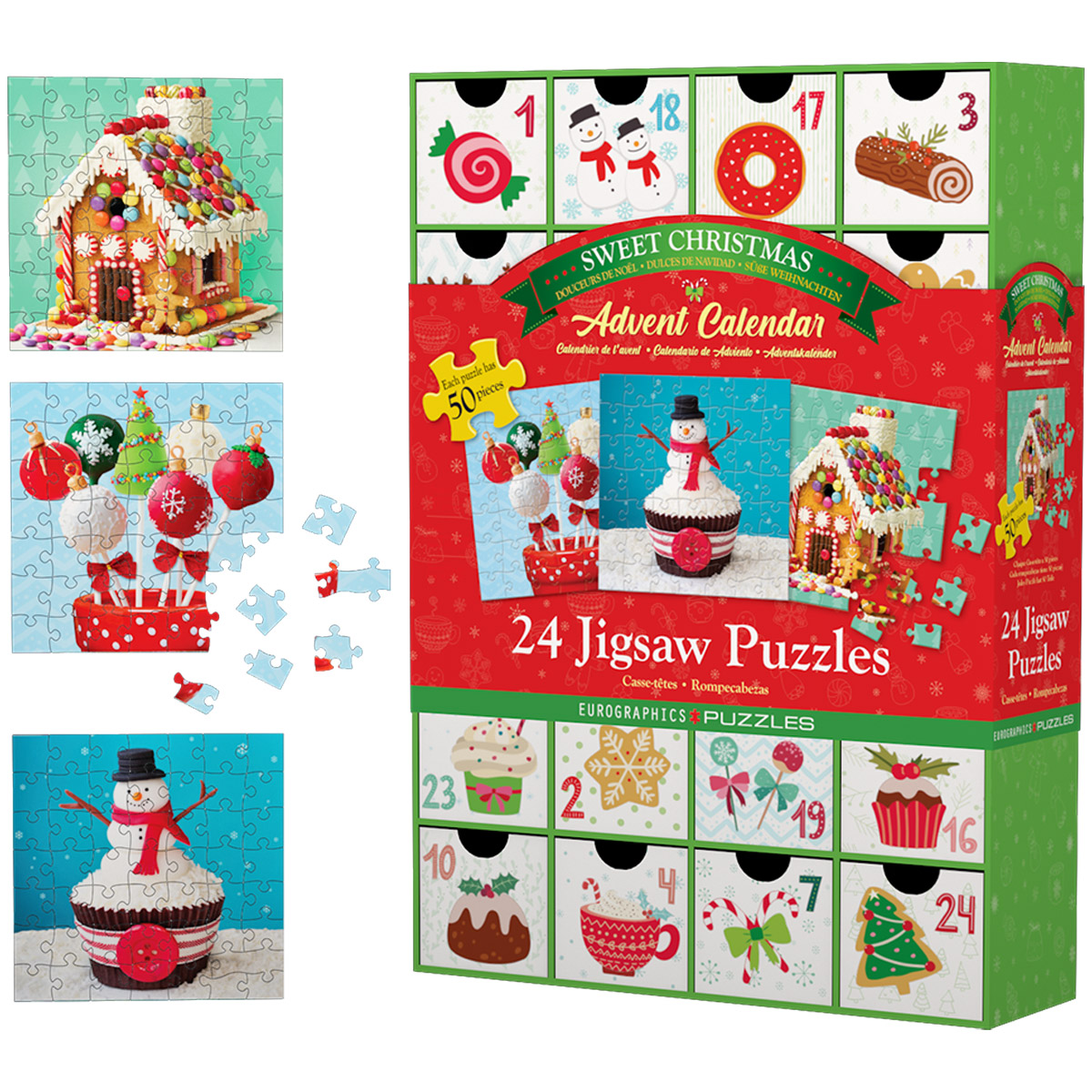 Eurographics Sweet Christmas Advent Calendar Puzzle Set | Costco