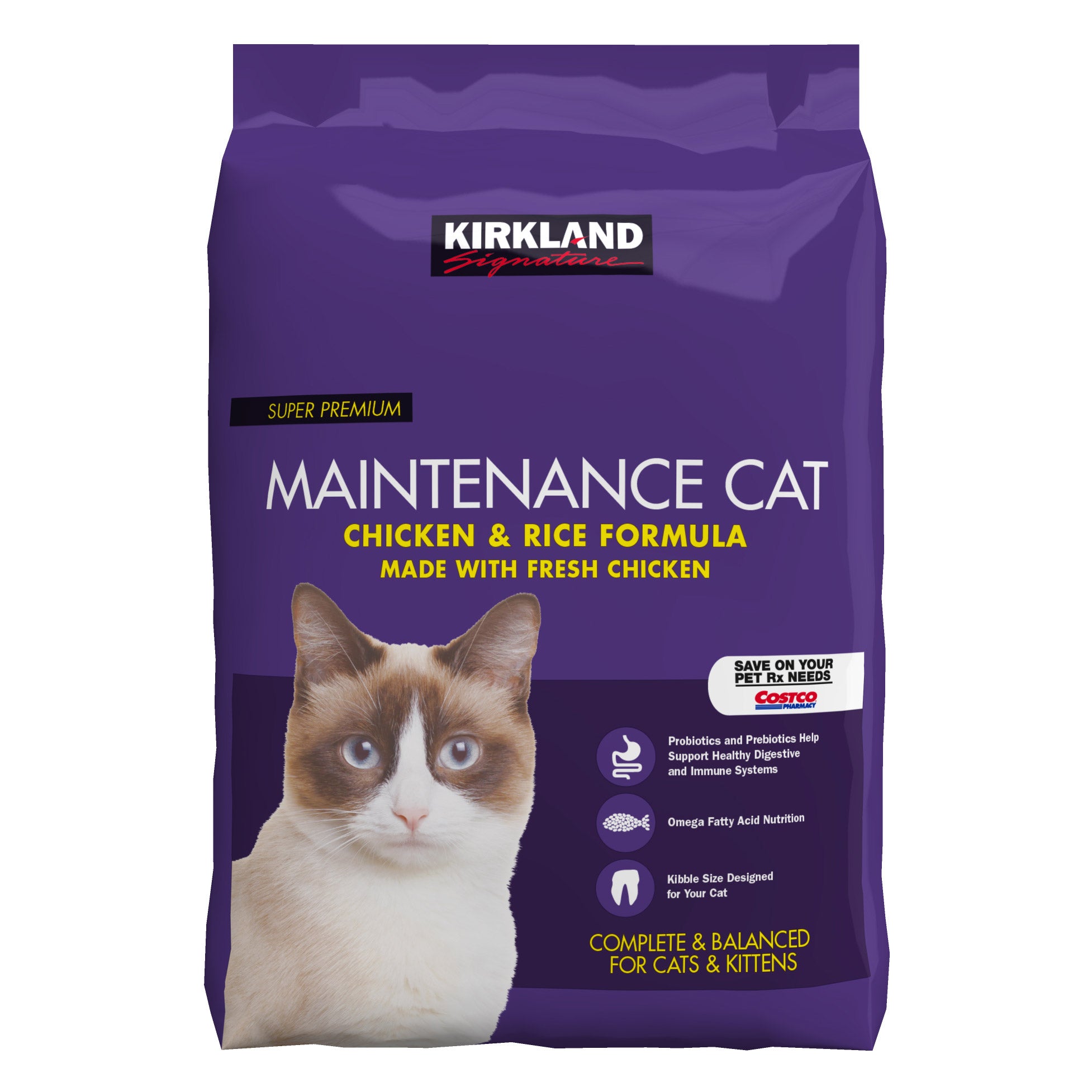 Kirkland Signature Chicken and Rice Cat Food 25 lbs.