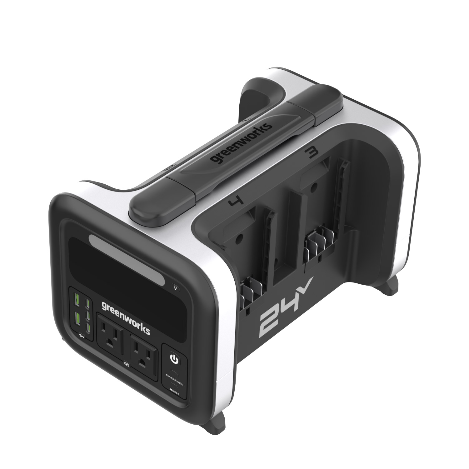 Greenworks 24V Inverter 500W 4-slot Portable Power Station (Tool Only)