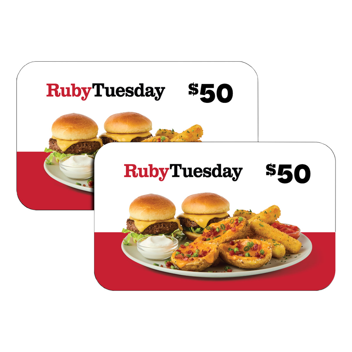 Ruby Tuesday Two $50 eGift Cards ($100 Value)