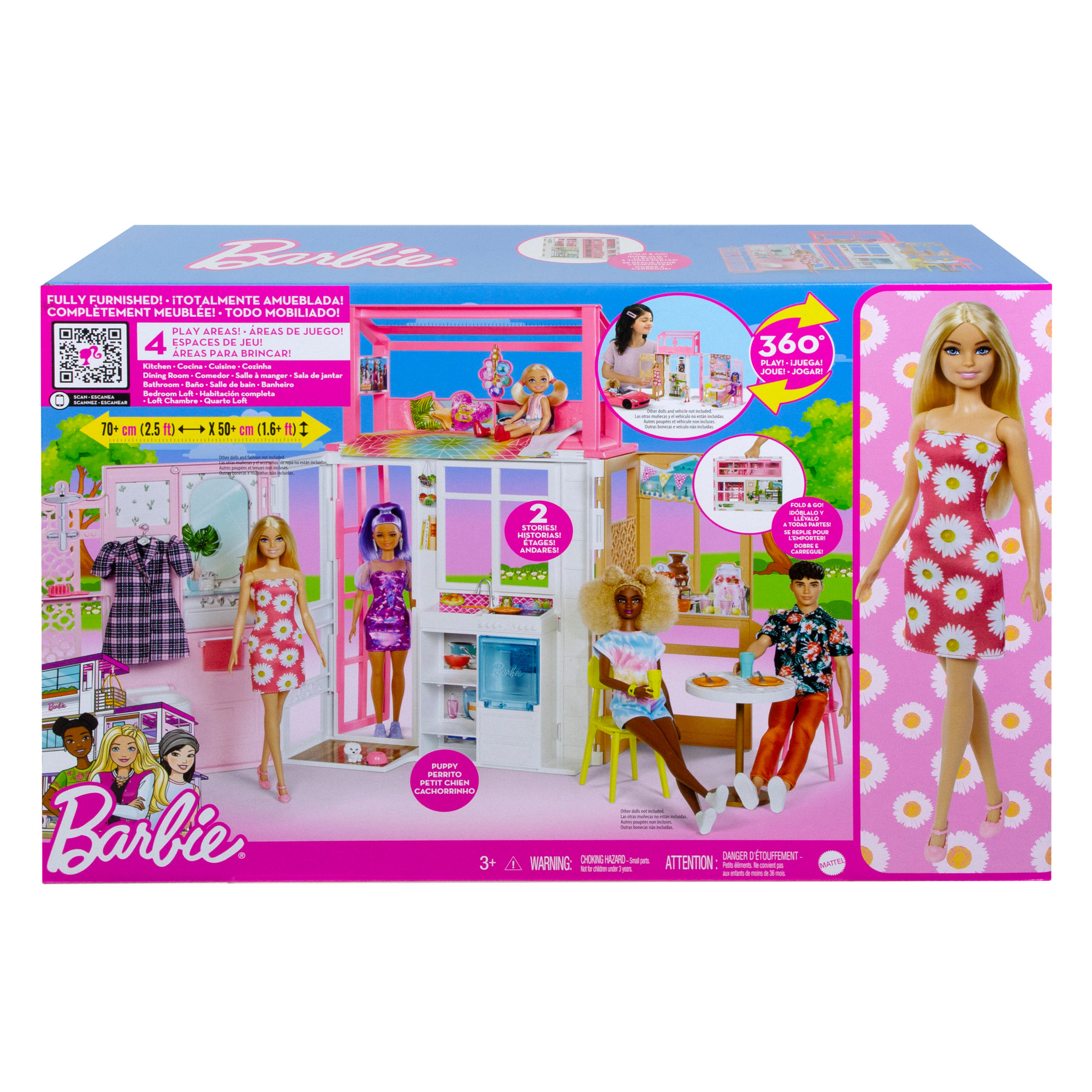 Dream House Barbie Doll House With Dolls And Car Barbie Vacation