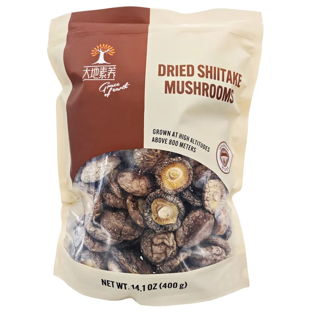 GRACE OF EARTH DRIED SHIITAKE MUSHRM 14.11 OZ