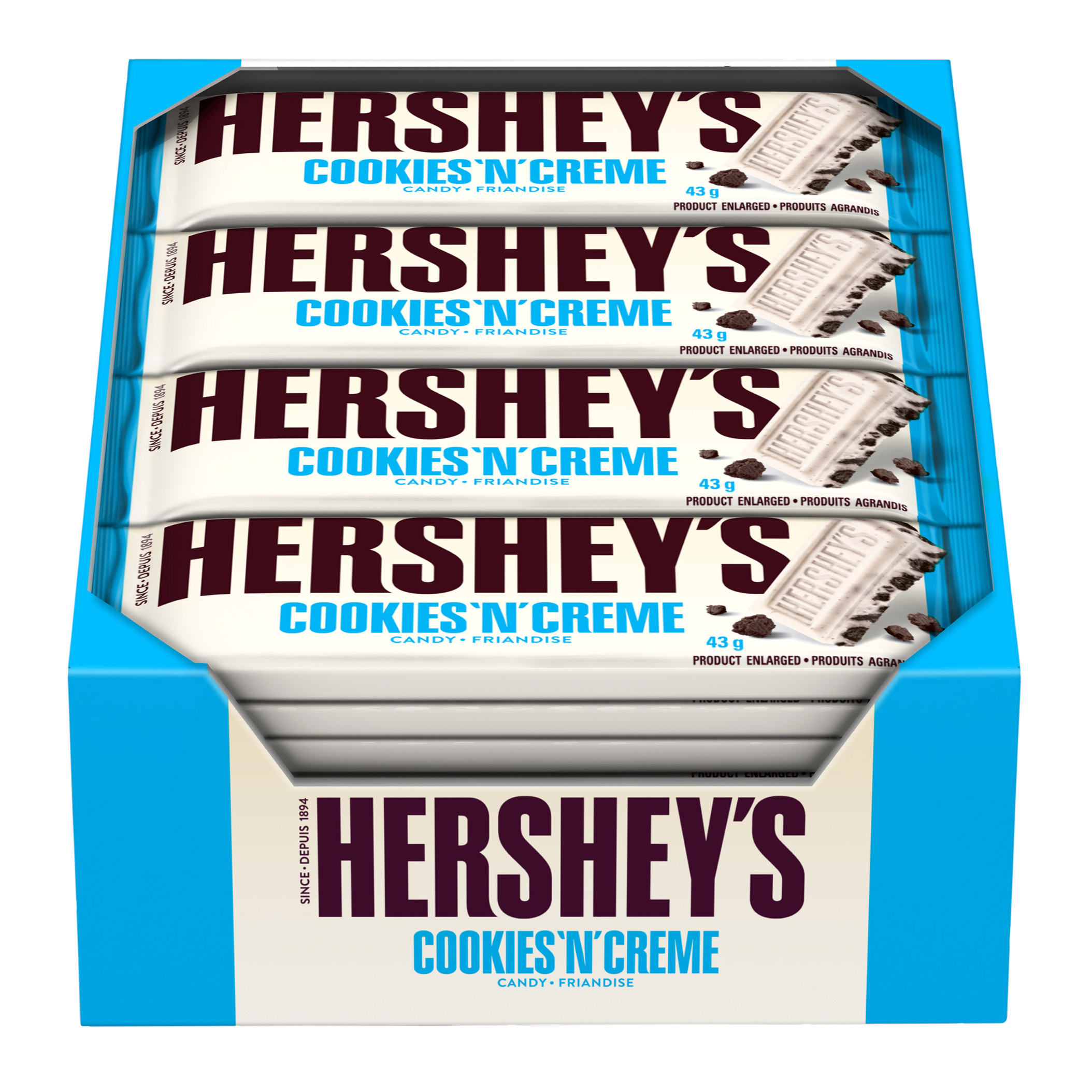 Hershey’s Cookies 'n' Creme Chocolate Bars, 36-count