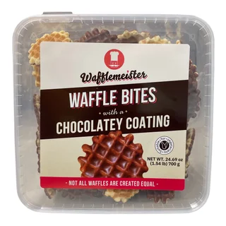 Wafflemeister Chocolate Waffle Bites, 24.69 oz