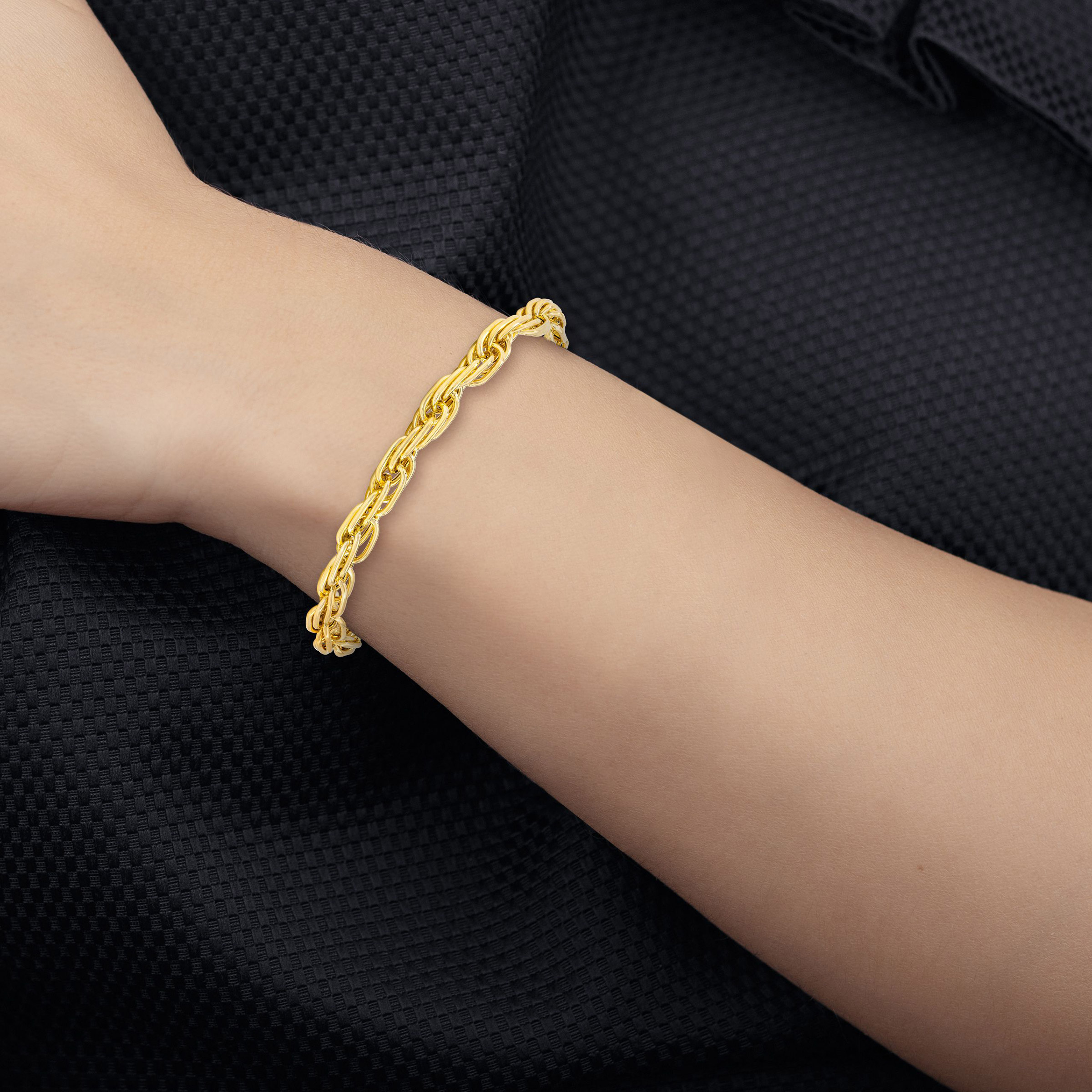 14kt Yellow Gold Multi Link Twist Bracelet | Costco